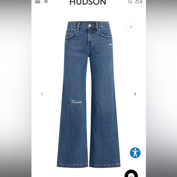 Hudson Jeans Rylee Low-Rise Radical Loose Jean Women's Size 25 - Picture 2 of 16